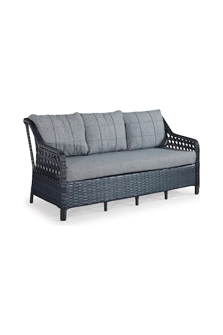 Ronda 3+1+1+2puf+masa Rattan Bahçe Balkon Mobilyası,antrasit Gri Antrasit - Gri