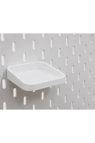 Modüler Masaüstü Pegboard Organizer Seti Kalemlik, Raf Ve Kancalı Düzenleyici Panel Ofis, Çalışma Masası Ve Hobi Alanları İçin Çok Amaçlı Organizer Beyaz