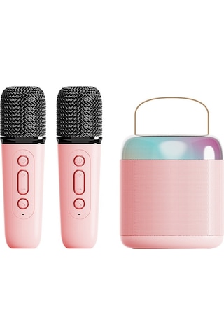 Butu Y2 Bluetooth Hoparlör + 2 Kablosuz Mikrofonlu