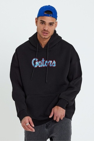 Sweatshirt Erkek Baskılı Kapüşonlu Oversize Rahat Kalıp Unisex Tw 001