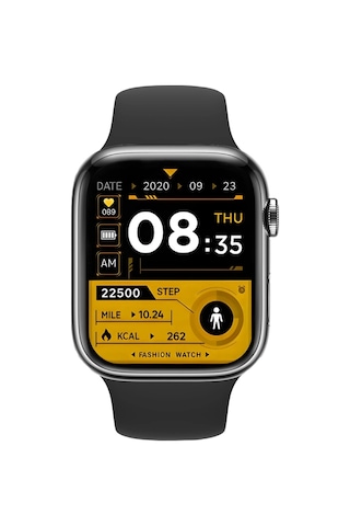 Zmsmart Akıllı Saat Sesli Görüşme Özellikli Parlak Kasa Spor Modlu 45mm Unisex Gümüş-siyah Dw67