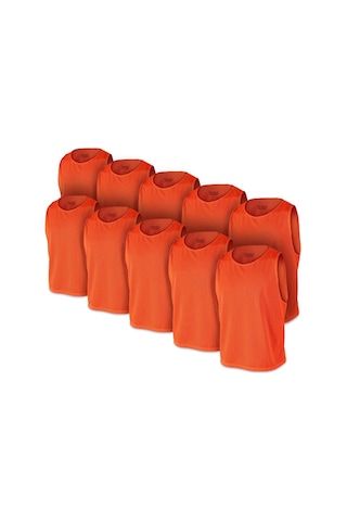 Usr Antrenman Yeleği Fileli Turuncu Büyük Boy - Bib 10 Lu Paket Genel