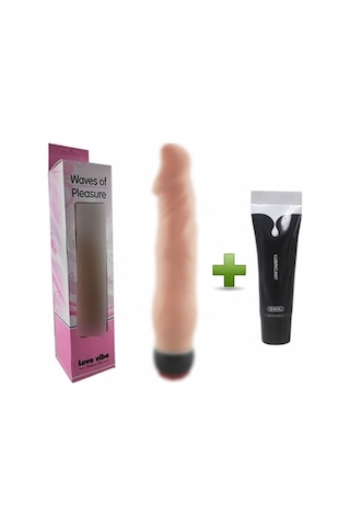 Truva Shop Love Vibe 19 Cm Titreşimli Realistik Kalın Vibratör + Kaydırıcı