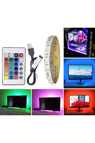 Triline Tv Arkası Uzaktan Kumandalı Rgb Led Şerit Aydınlatma Seti