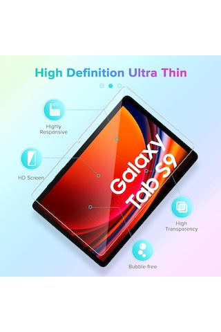 Samsung Uyumlu Galaxy Tab S9 Fe 10.9 İnç Tablet Ekran Koruyucu Cam Nano