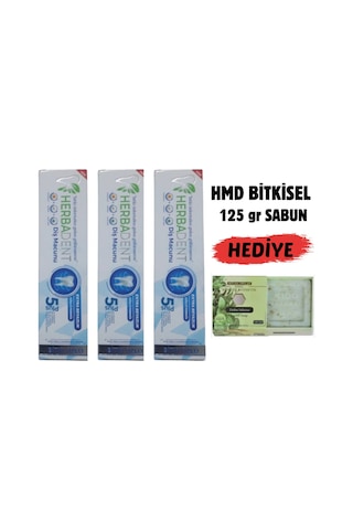 Bitki Özlü Flörürsüz X 3 Ad.diş Macunu & 125 Gr Hmd Sabun Hediye