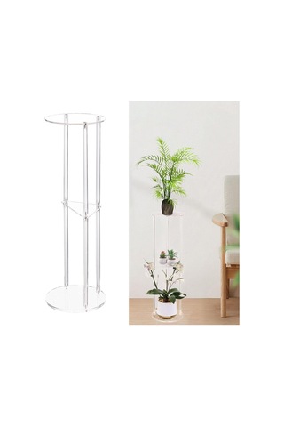 Suntek Şeffaf Akrilik Yan Sehpa Küçük Alan Gece Sehpası Çok Renkli