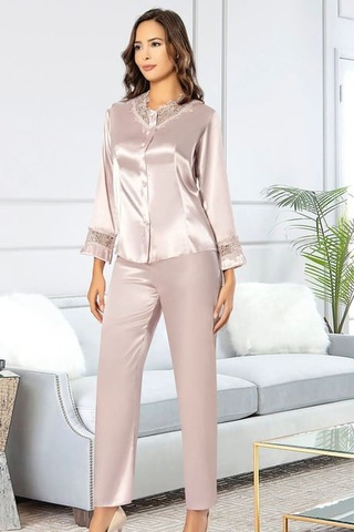 Xses 1002 Kadın Pudra Saten 6'lı Takım Pudra