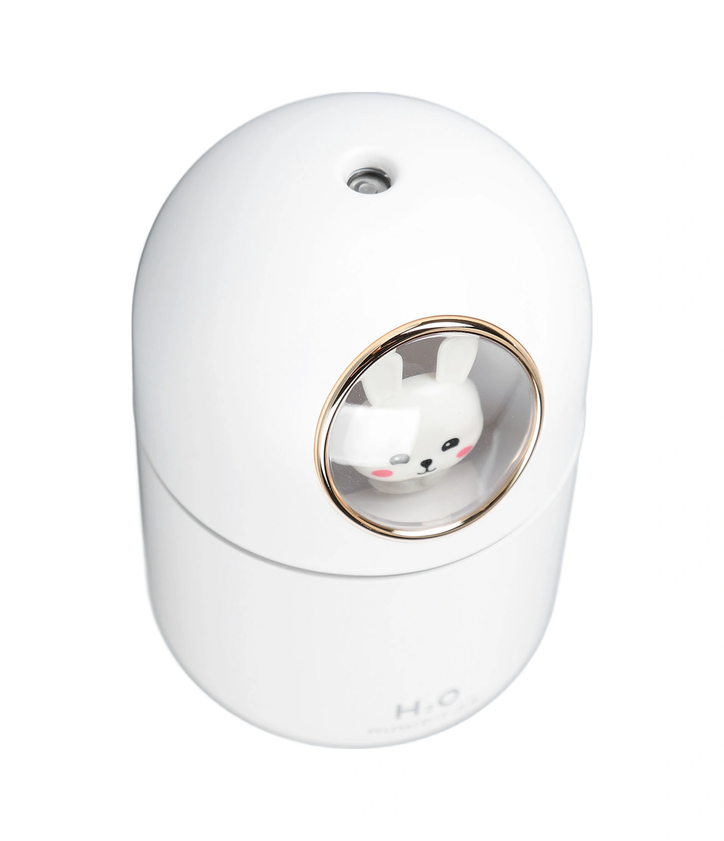 Geeroyoo Küçük Tavşan Desenli Usb Nemlendirici 300ml - Otomatik Kapanma, Süper Sessiz, Renkli Işık Ve Aromaterapi Fonksiyonu İle Ev, Ofis, Araba Kullanıma Uygun Beyaz