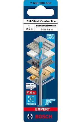 Bosch Expert Cyl-9 Multiconstruction Delme Ucu 5 X 50 X 85 Mm - 2608900606
