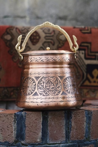 Bakır Concept Oyma Nakışlı Mat Bakraç Bakır 500 ML