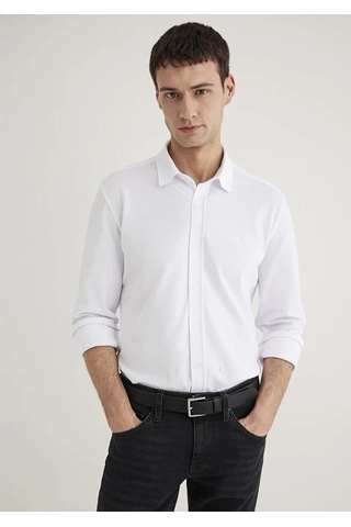 Mavi Slim Erkek Uzun Kol Gömlek M0211583-620-30365 Beyaz