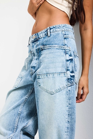 Itsbasic Kadın Kot Mavi 5s4-greenkest Midrise Carrot Fit %100 Koton Denim Tint Kot Rengi