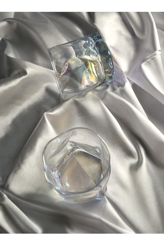 Hologramlı Viski Kokteyl Bardağı Kadehi Pinterest Meşrubat Bardak- 2'li 280 Ml Çok Renkli