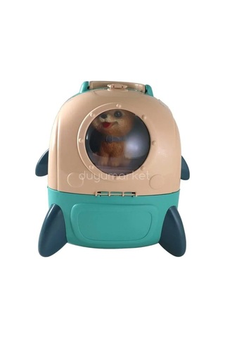 Sırt Çantalı Pets House İkili Set - Pembe Mavi