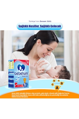 Bebehum 5 Numara Devam Sütü 2 Yaş+ 800 gr x 4 Adet
