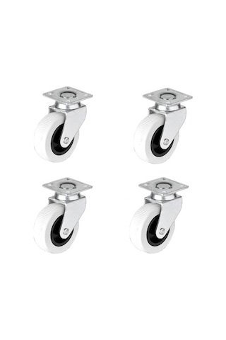 4 Adet Hts Döner Tablalı Mobilya Tekeri Tekerlek Çap : 52 Mm Kod : 321