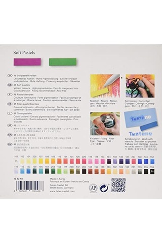 Toz Pastel Boya 48 Renk Yumuşak Doku Yoğun Pigment Sanatsal Kullanım Için Uygun Çok Renkli