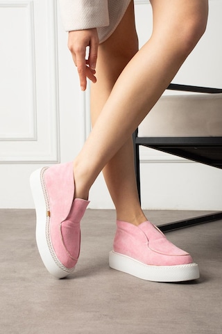 Shoetek Dinna Kadın Bot&bootie Pembe Süet Pembe