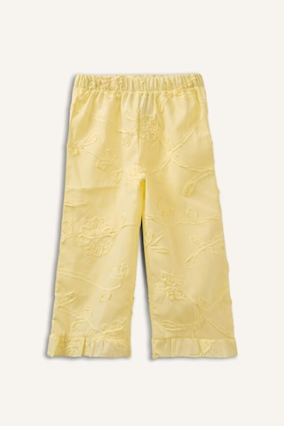 Defacto Wıde Leg 3d Poplin Pantolon Kız Bebek H4737a526smyl149 Sarı-yl149