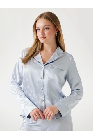 Guess Sylvie Kadın Mavi Pijama Seti O5bx05w4732-fbcw Mavi