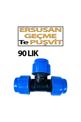 Geçme Te Puşvit 90 Dayanıklı Plastik Gövde İle Sızdırmaz Bağlantı