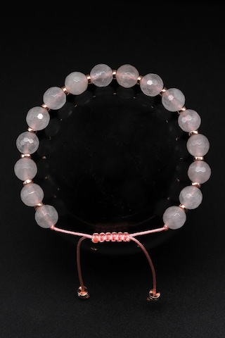 Alibaba Doğaltaş Selenit Doğal Taş Makrome Örme Bileklik Çok Renkli