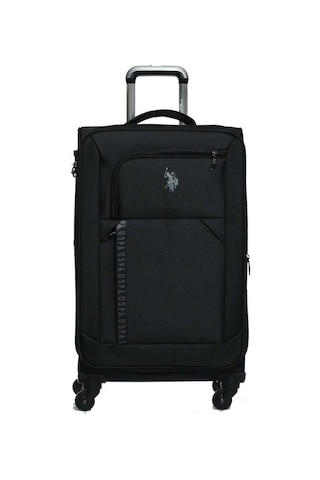 U.s. Polo Assn. Siyah Kumaş Unisex Orta Boy Valiz Plvlz22804b-o 001