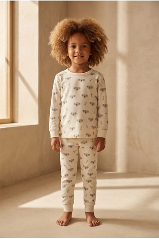 Katia&bony Çocuk Koala Desenli Pijama Takımı Ekru Lacivert