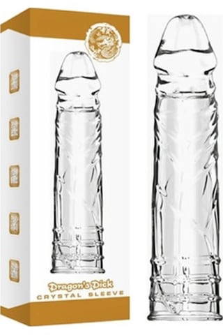 Hızlı Express Pretty Love Sleeve Damarlı Dolgulu 4 Cm Uzatmalı Şeffaf Silikon Penis Kılıfı