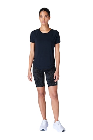 Sweaty Betty Breathe Easy Short Sleeve Kadın Koşu Tişört SIYAH