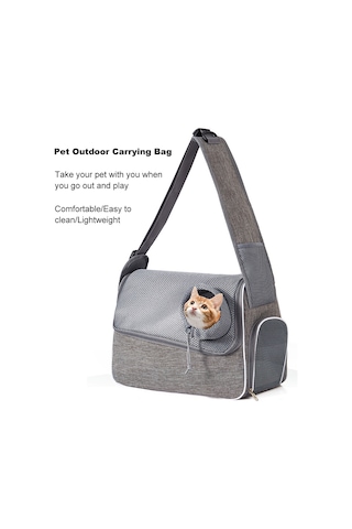 Moveevo Portatif Kedi/köpek Taşıma Çantası: Nefes Alabilir, Havalandırmalı Omuz Çantası