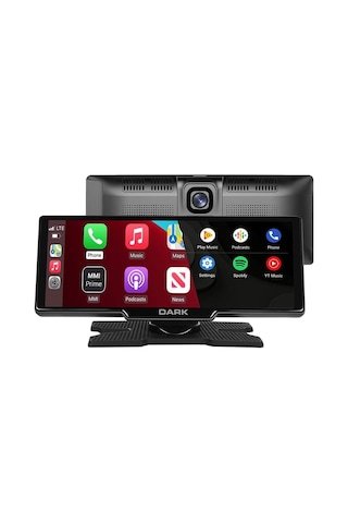 Dark 10.26" Ips Apple Uyumlu Carplay & Android Auto/airplay, Android Cast Ekran Yansıtma Ön & Arka Kameralı Torpido Diğer