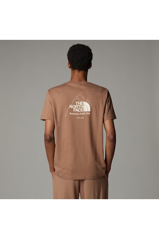 The North Face M Biner Graphic 4 Tee Erkek T-shirt-31193 Kahverengi
