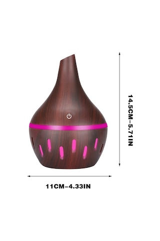 Novahub Gcvizuso 300ml Ultrasonik Aromaterapi Difüzörü - 7 Renk Led, Nemlendirici
