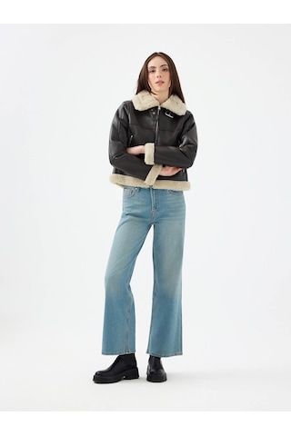 Loft Long Crop Kahverengi Kadın Mont Lf2040673 Kahverengi