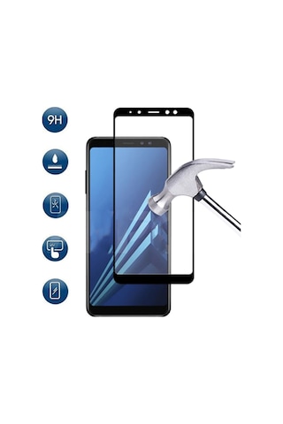 Samsung Uyumlu Galaxy A7 2018 Zore Kenarları Kırılmaya Dayanıklı Cam Ekran Koruyucu