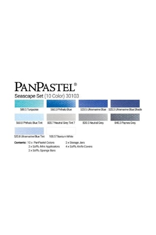Panpastel Ultra Soft Artist Pastel Boya Seascape 10lu Set 30103 Çok Renkli