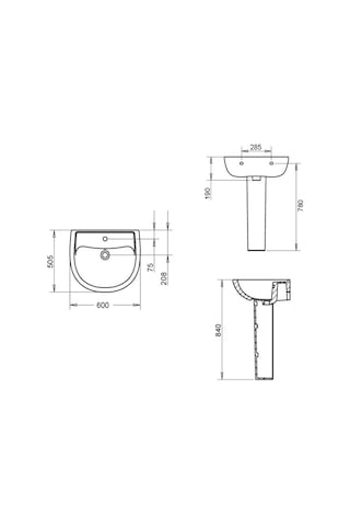 Turavit Alize Lavabo 60 CM