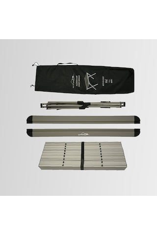 Nurgaz NG-AKMXXL Campout Portable Alüminyum Kamp Masası - Büyük XXL - Gri