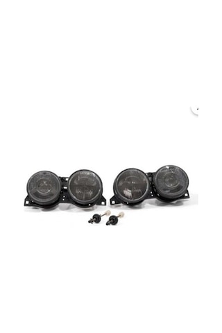 BMW E30 Yıl 1986-1991 Depo Sağ ve Sol Far Seti Siyah 63121386805