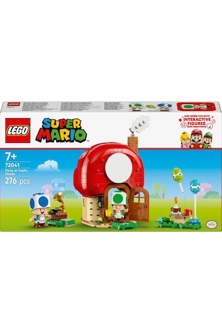 LEGO® Super Mario™ Toad Evinde Parti 72041 - 7 Yaş ve Üzeri Çocuklar için Yaratıcı Oyuncak Yapım Seti (276 Parça)