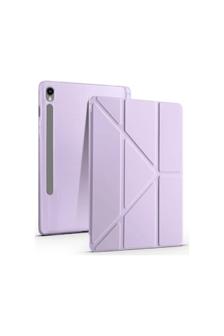Newface - 467 - Samsung Galaxy Tab S10 Fe Plus 13.1 Kalemlikli Mars Tablet Kılıfı - - Csmo-tex - Açık Mor