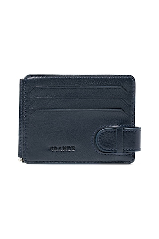 Lacivert Cüzdan & Kartlık Unisex 711 Grande Deri Cüzdan Kartlık