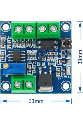 Pwm To Voltaj Çevirici Modül Dijital % 0-100 Pwm Sinyal 0-10v Analog Voltaj Sinyal Konverter Mcu Plc