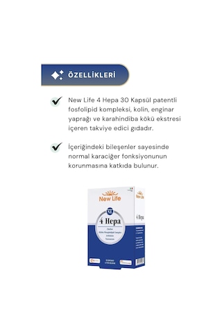 New Life 4 Hepa 30 Softgel Kapsül + B12 Plus Methylcobalamin 30 Tablet