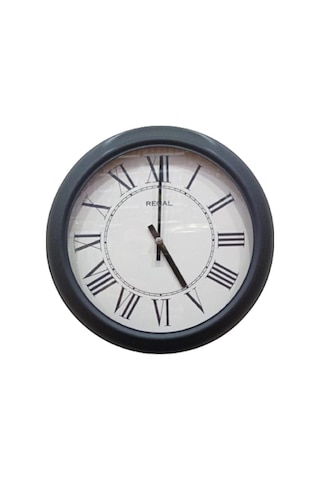 Regal 4290 Bwr Özel Seri Metal Kasa Akar Sessiz Saniyeli Duvar Saati Çok Renkli