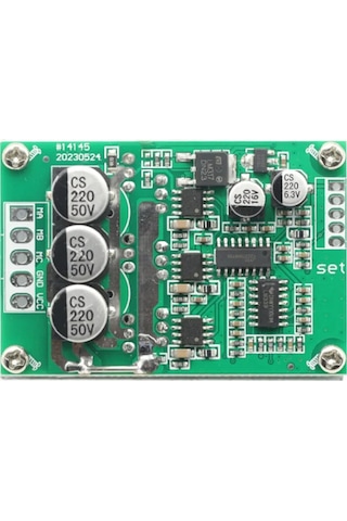 Dc 12v 36v 15a 500w Fırçasız Motor Sürücü Soğutucu Pwm Bldc Hız Kontrol Kartı İleri Geri Yön