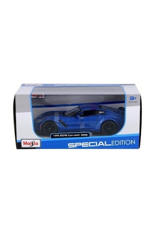 Maisto 1/24 Model Araba 2015 Corvette Z06 Mavi