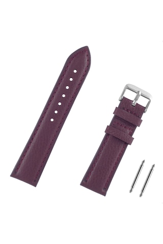 24mm Bordo Hakiki Deri Saat Kordonu Kayış